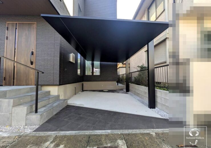 所沢市｜夜景も美しい「カーポートSC」とこだわりの植栽が彩るモダン外構