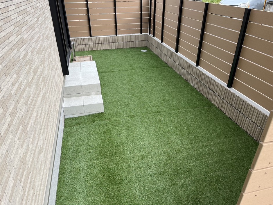 上尾市の外構施工事例｜庭の引き