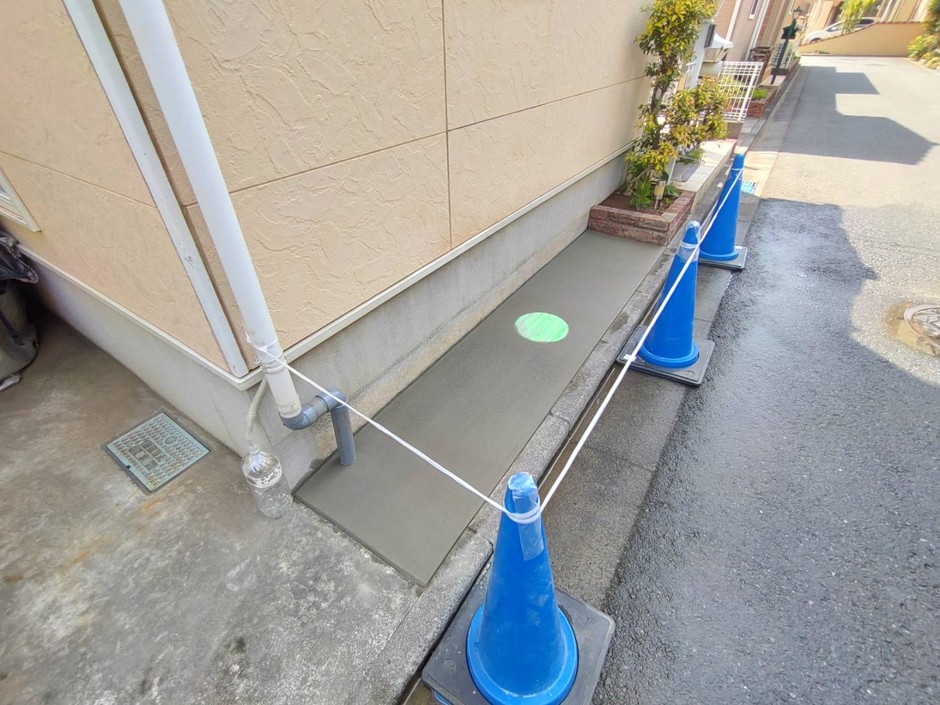 新座市の外構施工事例|斜め上からの全景