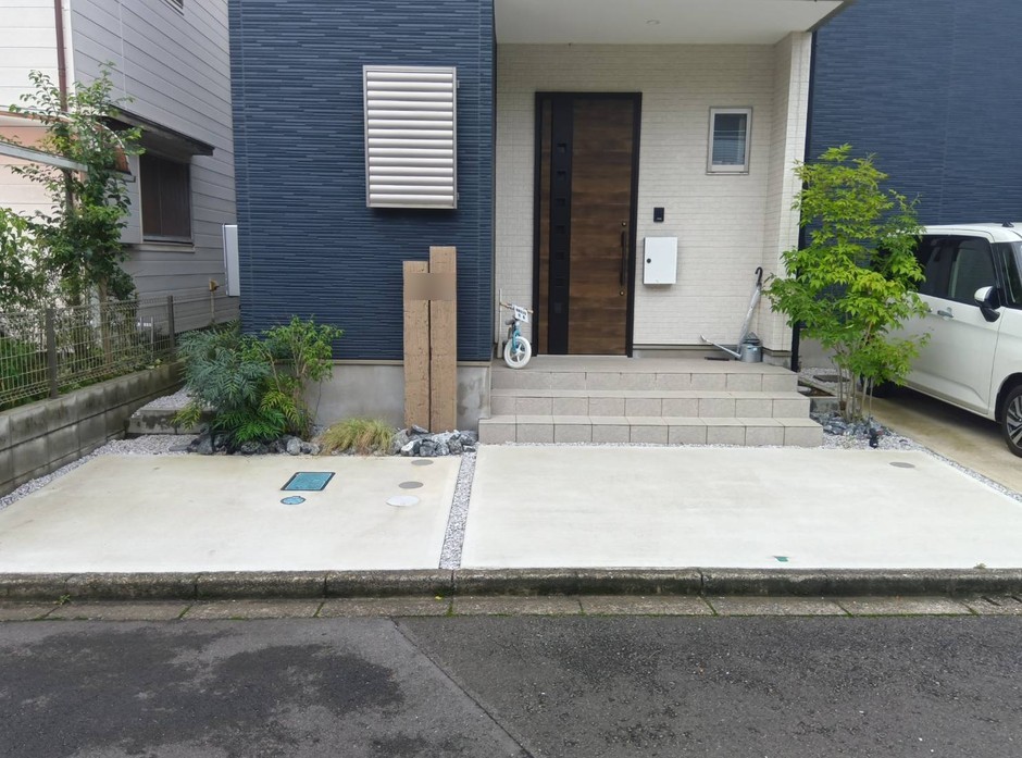 埼玉県坂戸市の施工事例｜正面からの引きの全景