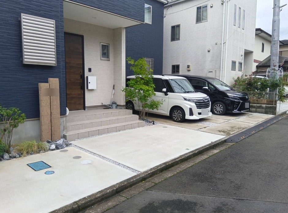 埼玉県坂戸市の施工事例|道路側斜めからの全景